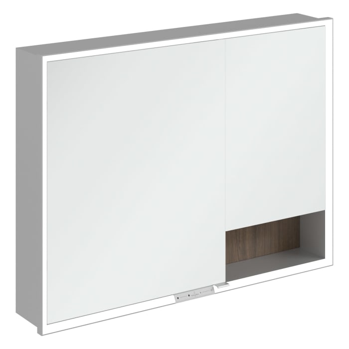 Villeroy & Boch My View+ Einbau-Spiegelschrank 100 x 75 cm