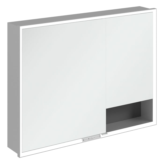 Villeroy & Boch My View+ Einbau-Spiegelschrank 100 x 75 cm