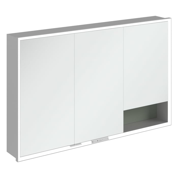 Villeroy & Boch My View+ Einbau-Spiegelschrank 120 x 75 cm