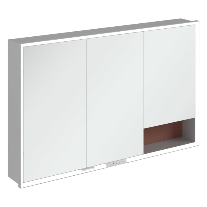 Villeroy & Boch My View+ Einbau-Spiegelschrank 120 x 75 cm