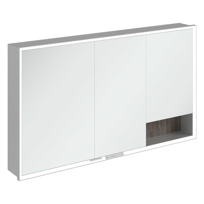 Villeroy & Boch My View+ Einbau-Spiegelschrank 130 x 75 cm