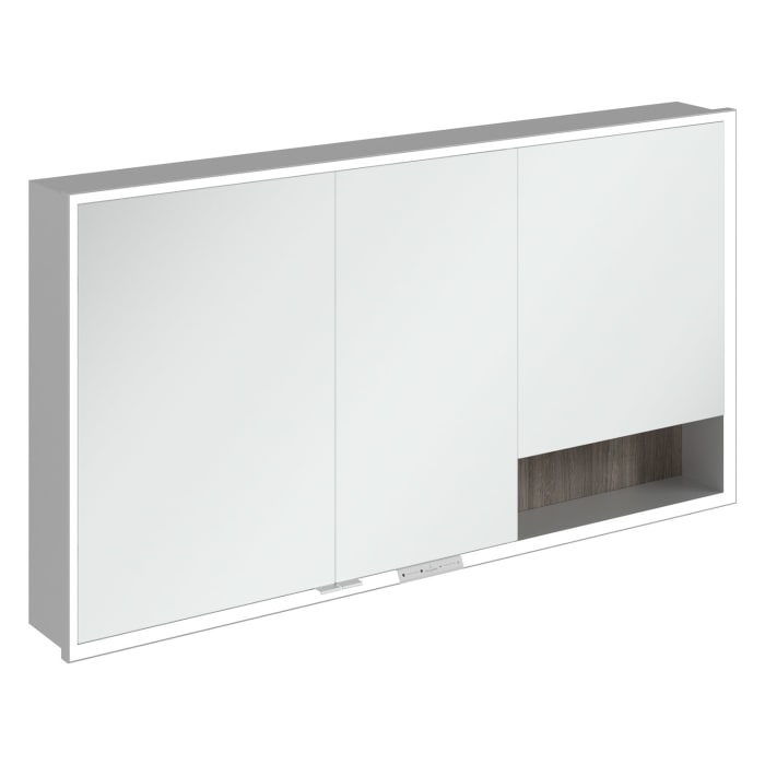 Villeroy & Boch My View+ Einbau-Spiegelschrank 140 x 75 cm