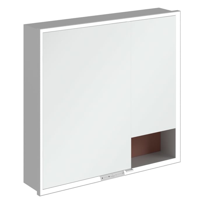 Villeroy & Boch My View+ Einbau-Spiegelschrank 80 x 75 cm