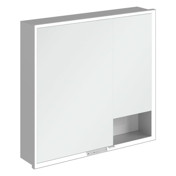 Villeroy & Boch My View+ Einbau-Spiegelschrank 80 x 75 cm