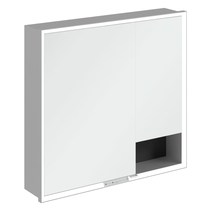 Villeroy & Boch My View+ Einbau-Spiegelschrank 80 x 75 cm
