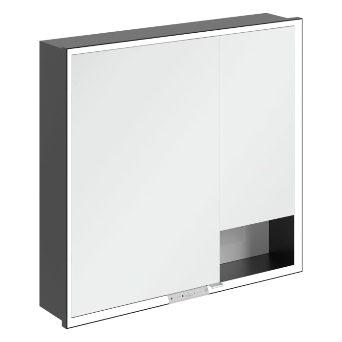 Villeroy & Boch My View+ Einbau-Spiegelschrank 80 x 75 cm