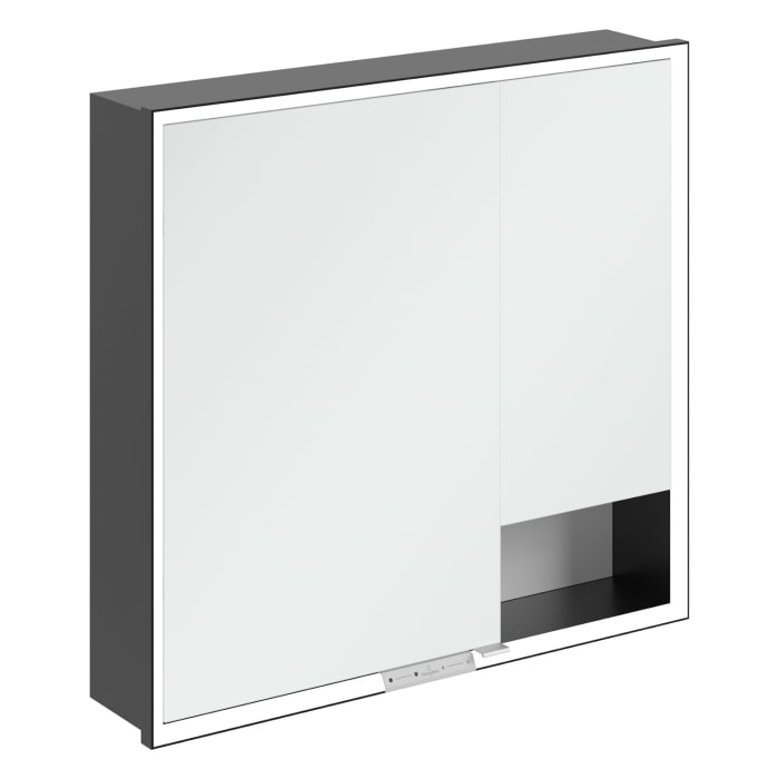 Villeroy & Boch My View+ Einbau-Spiegelschrank 80 x 75 cm