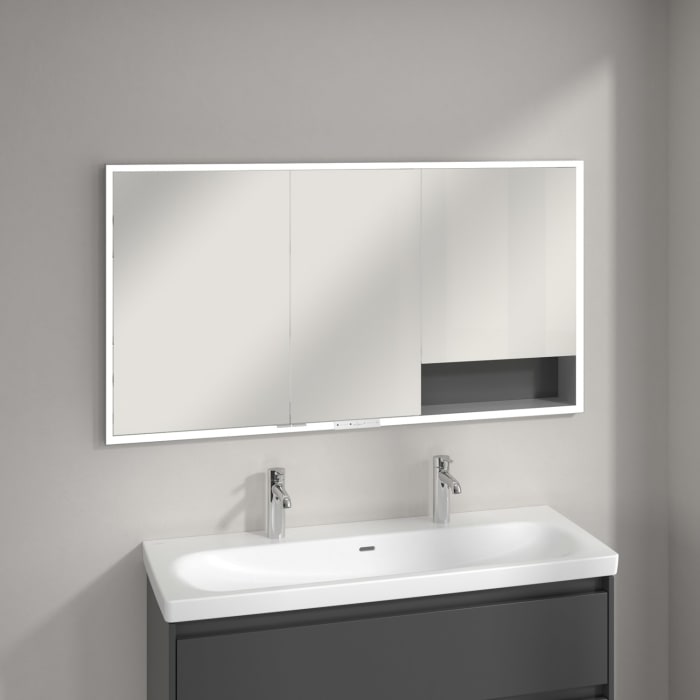 Villeroy & Boch My View+ Einbau-Spiegelschrank 140 x 75 cm