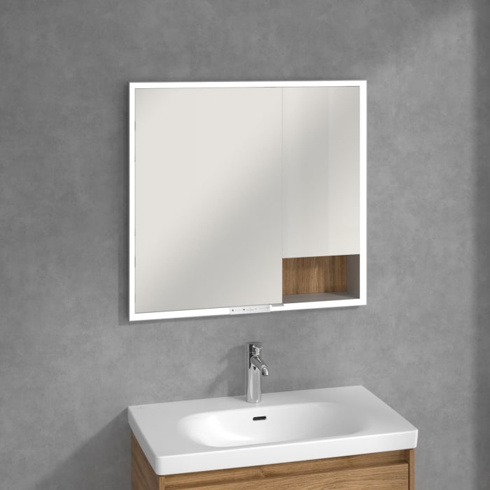 Villeroy & Boch My View+ Einbau-Spiegelschrank 80 x 75 cm