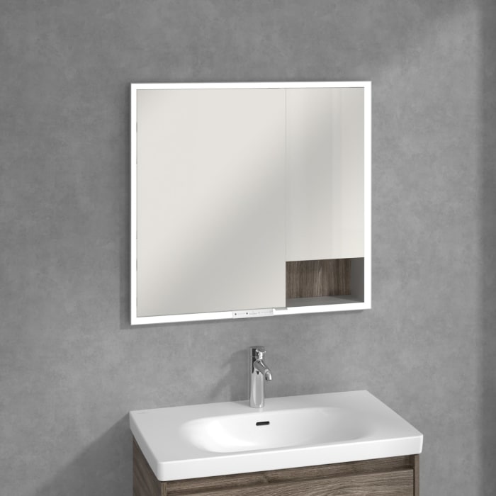 Villeroy & Boch My View+ Einbau-Spiegelschrank 80 x 75 cm