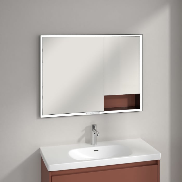 Villeroy & Boch My View+ Einbau-Spiegelschrank 100 x 75 cm