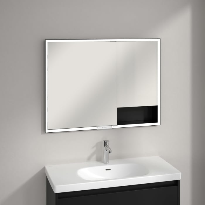 Villeroy & Boch My View+ Einbau-Spiegelschrank 100 x 75 cm