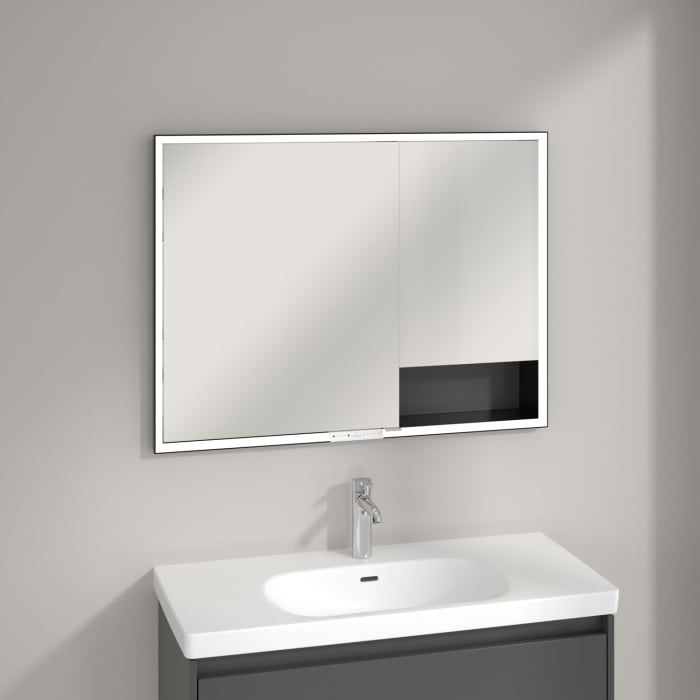 Villeroy & Boch My View+ Einbau-Spiegelschrank 100 x 75 cm