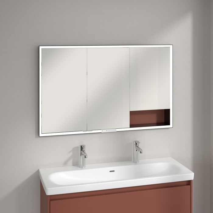 Villeroy & Boch My View+ Einbau-Spiegelschrank 120 x 75 cm