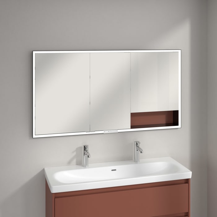 Villeroy & Boch My View+ Einbau-Spiegelschrank 140 x 75 cm