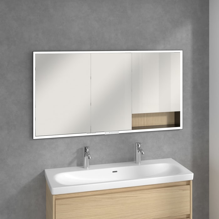 Villeroy & Boch My View+ Einbau-Spiegelschrank 140 x 75 cm