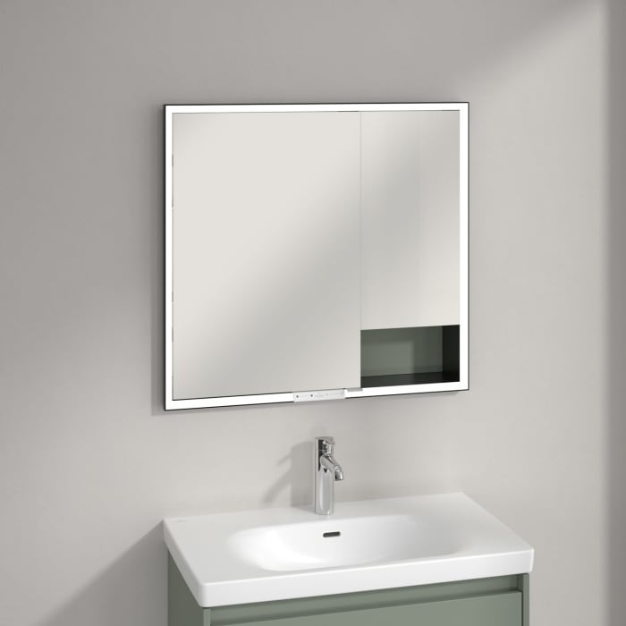 Villeroy & Boch My View+ Einbau-Spiegelschrank 80 x 75 cm