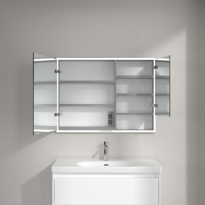Villeroy & Boch My View+ Einbau-Spiegelschrank 100 x 75 cm