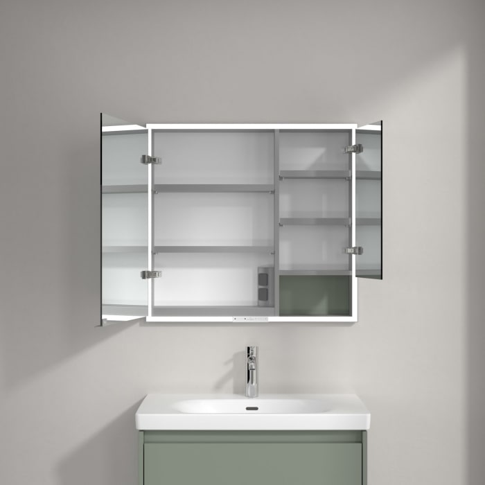 Villeroy & Boch My View+ Einbau-Spiegelschrank 80 x 75 cm