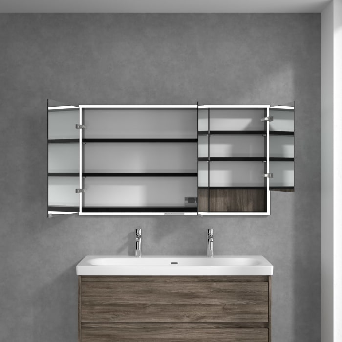 Villeroy & Boch My View+ Einbau-Spiegelschrank 130 x 75 cm