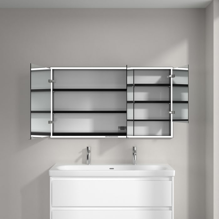 Villeroy & Boch My View+ Einbau-Spiegelschrank 130 x 75 cm