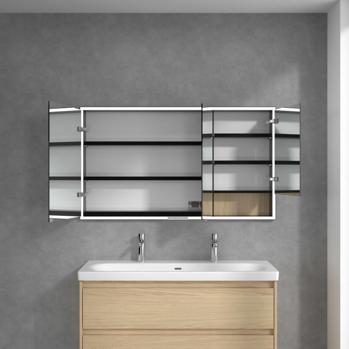 Villeroy & Boch My View+ Einbau-Spiegelschrank 130 x 75 cm