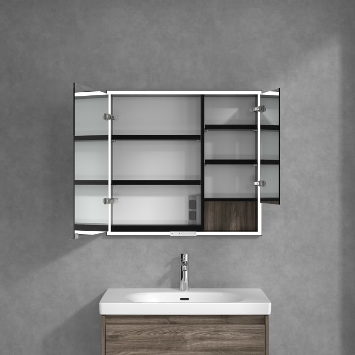 Villeroy & Boch My View+ Einbau-Spiegelschrank 80 x 75 cm