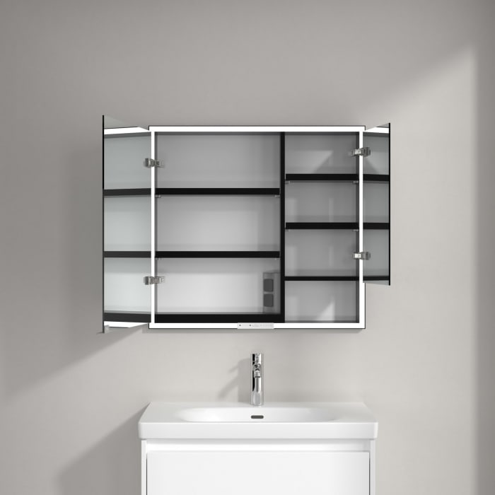 Villeroy & Boch My View+ Einbau-Spiegelschrank 80 x 75 cm