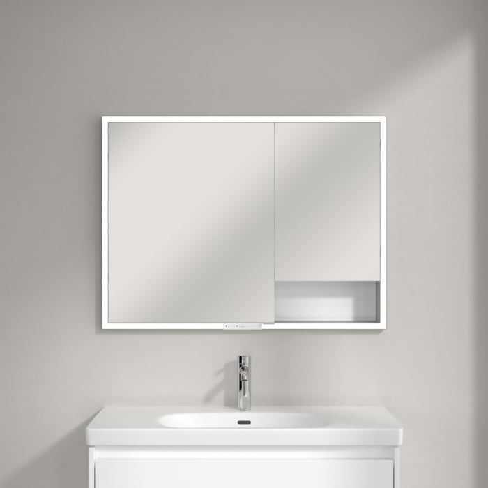 Villeroy & Boch My View+ Einbau-Spiegelschrank 100 x 75 cm