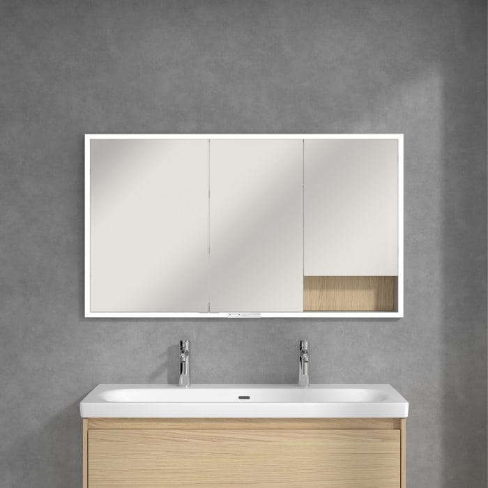 Villeroy & Boch My View+ Einbau-Spiegelschrank 130 x 75 cm