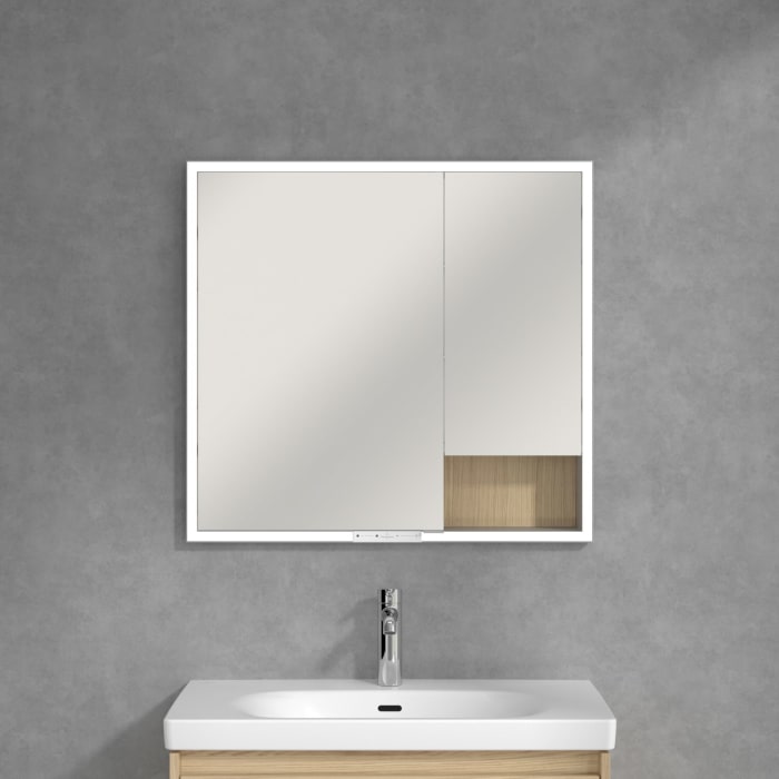 Villeroy & Boch My View+ Einbau-Spiegelschrank 80 x 75 cm