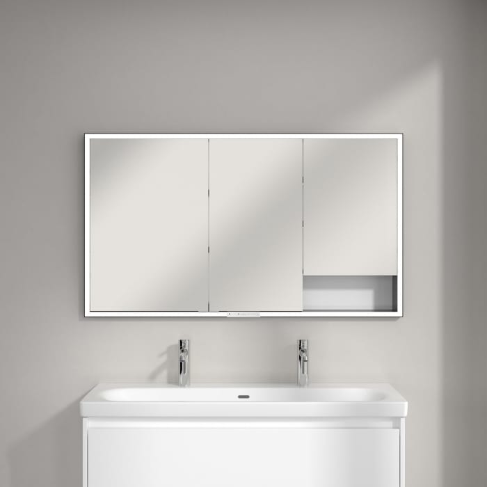 Villeroy & Boch My View+ Einbau-Spiegelschrank 130 x 75 cm
