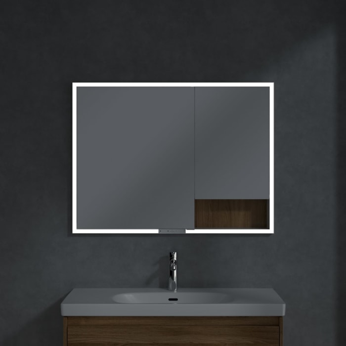 Villeroy & Boch My View+ Einbau-Spiegelschrank 100 x 75 cm