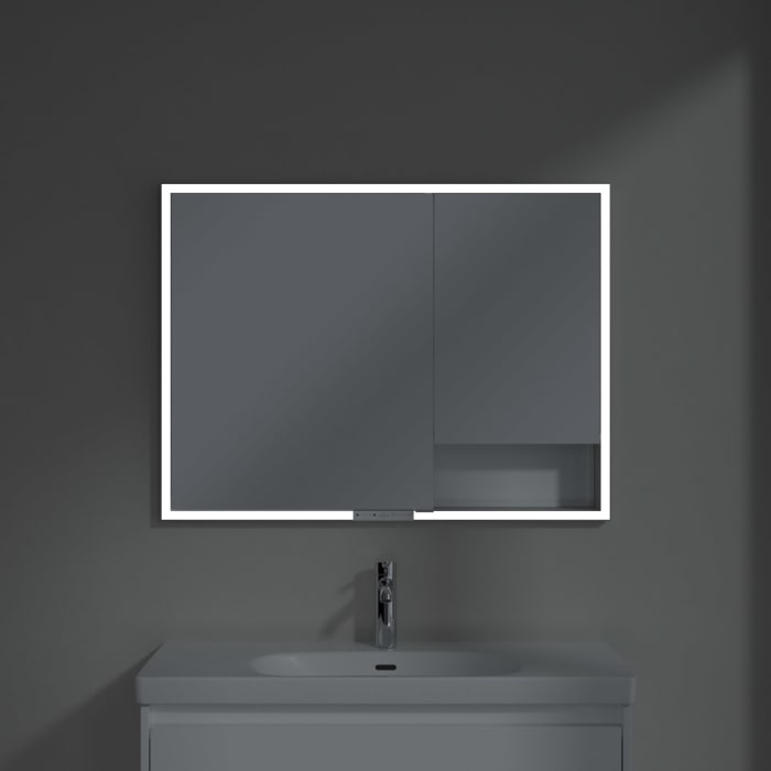 Villeroy & Boch My View+ Einbau-Spiegelschrank 100 x 75 cm