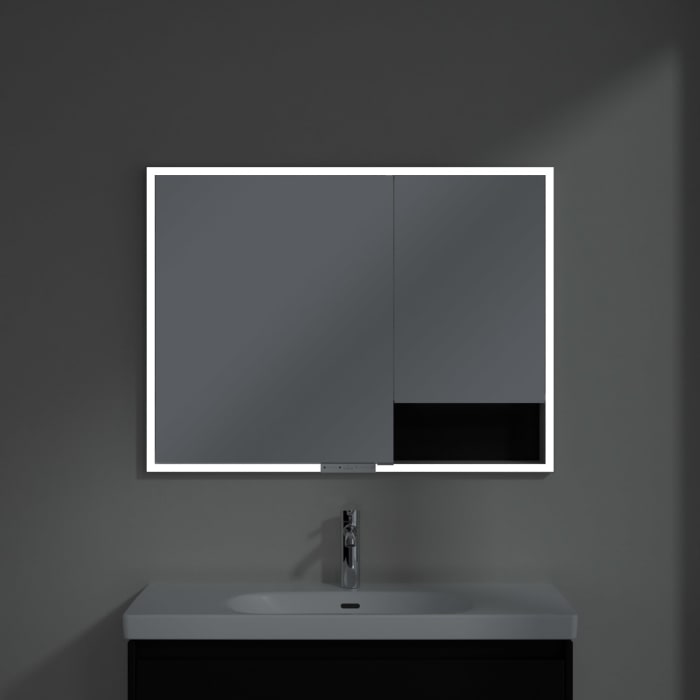 Villeroy & Boch My View+ Einbau-Spiegelschrank 100 x 75 cm