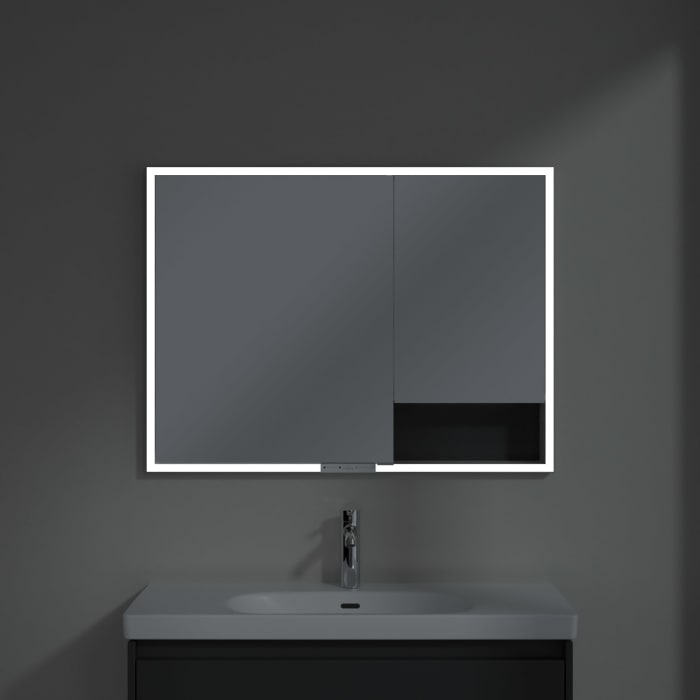 Villeroy & Boch My View+ Einbau-Spiegelschrank 100 x 75 cm