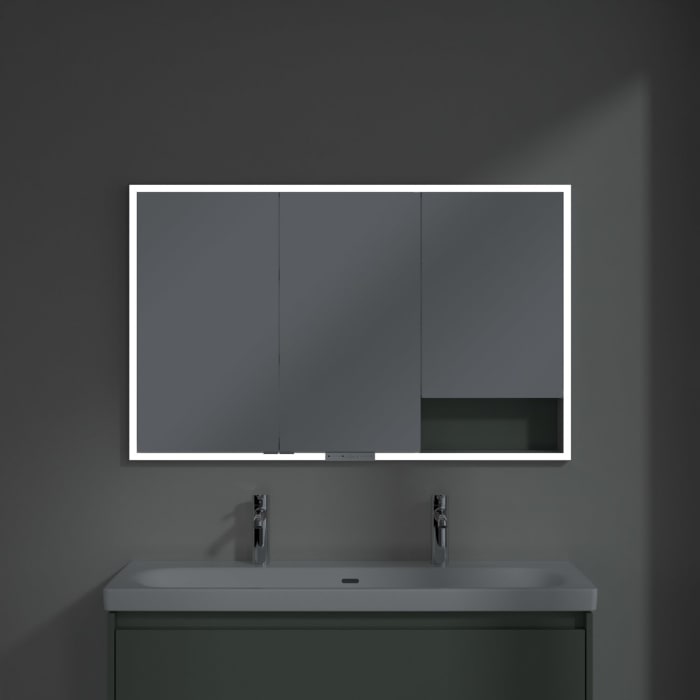 Villeroy & Boch My View+ Einbau-Spiegelschrank 120 x 75 cm