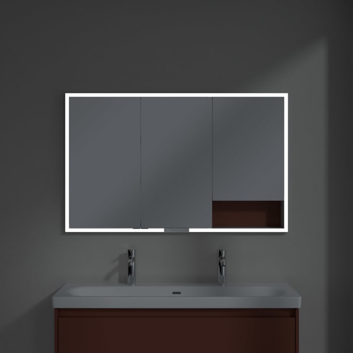 Villeroy & Boch My View+ Einbau-Spiegelschrank 120 x 75 cm