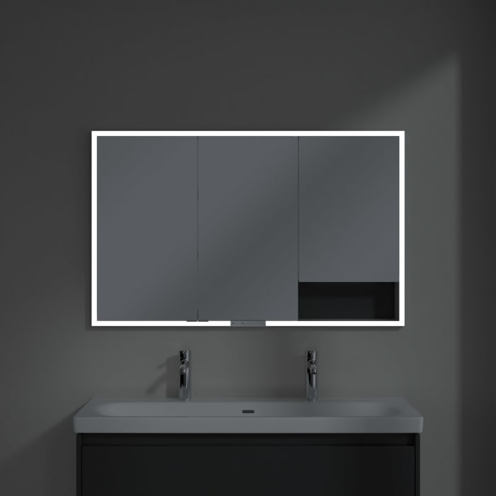 Villeroy & Boch My View+ Einbau-Spiegelschrank 120 x 75 cm