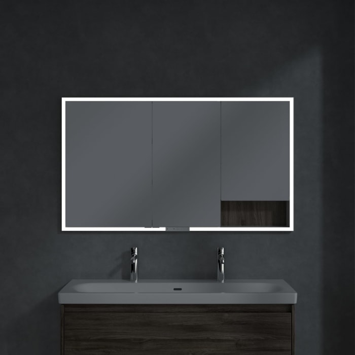 Villeroy & Boch My View+ Einbau-Spiegelschrank 130 x 75 cm