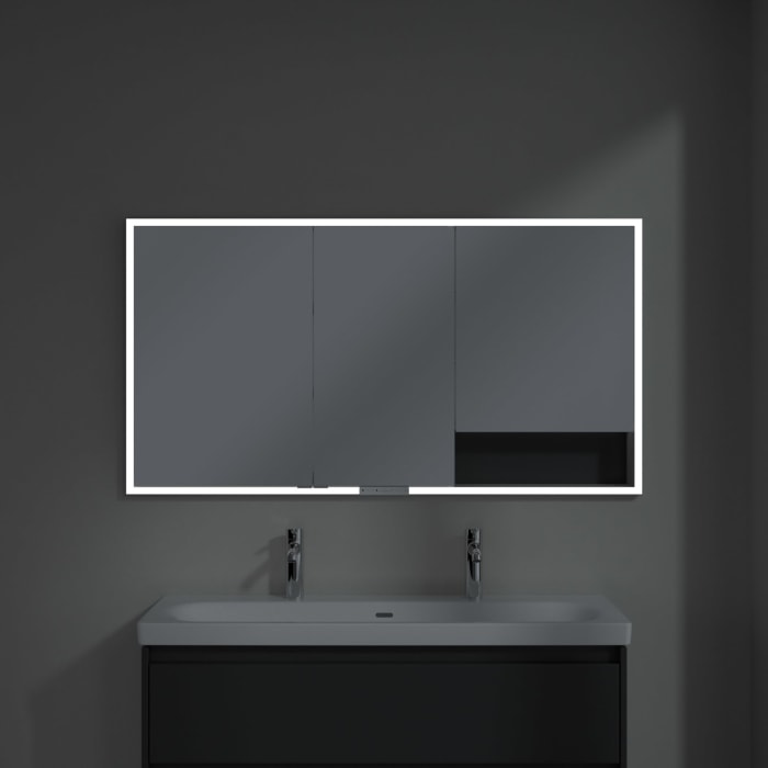 Villeroy & Boch My View+ Einbau-Spiegelschrank 140 x 75 cm