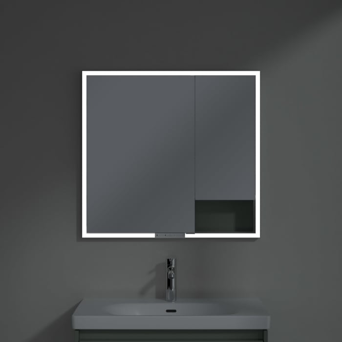 Villeroy & Boch My View+ Einbau-Spiegelschrank 80 x 75 cm