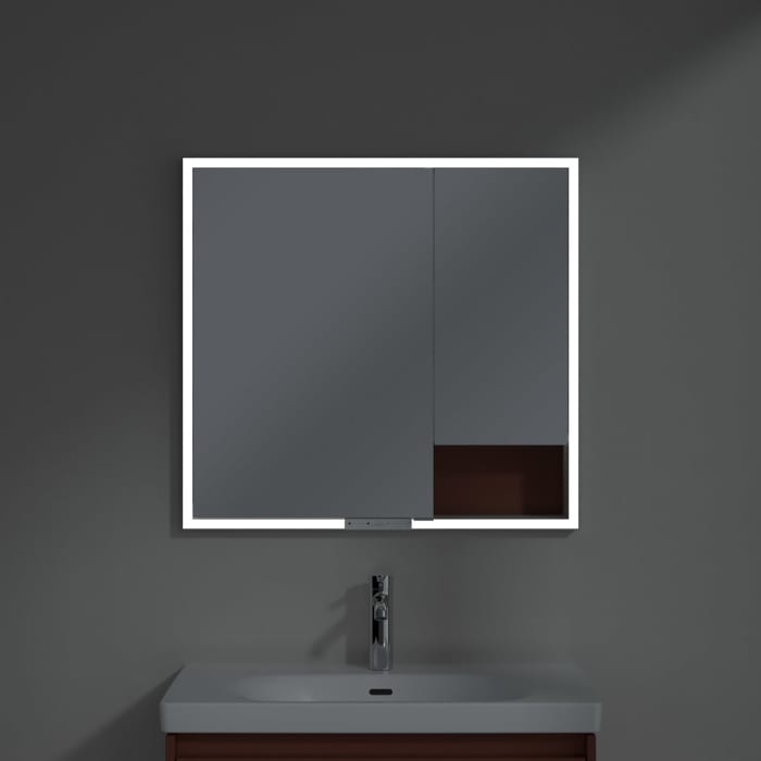 Villeroy & Boch My View+ Einbau-Spiegelschrank 80 x 75 cm