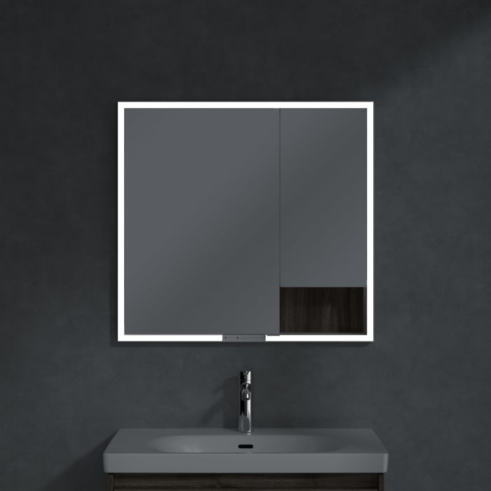 Villeroy & Boch My View+ Einbau-Spiegelschrank 80 x 75 cm