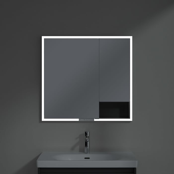 Villeroy & Boch My View+ Einbau-Spiegelschrank 80 x 75 cm