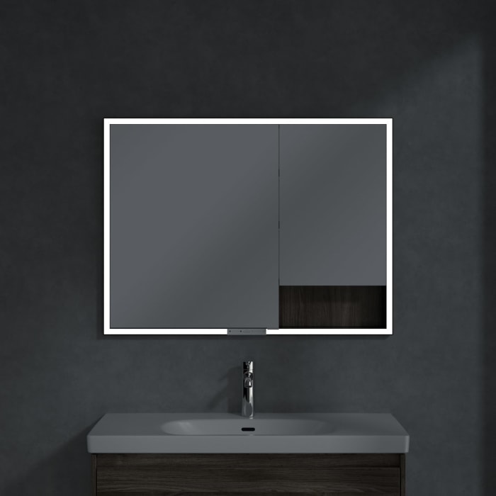 Villeroy & Boch My View+ Einbau-Spiegelschrank 100 x 75 cm