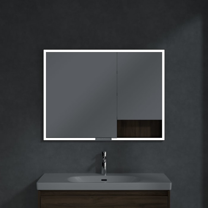 Villeroy & Boch My View+ Einbau-Spiegelschrank 100 x 75 cm