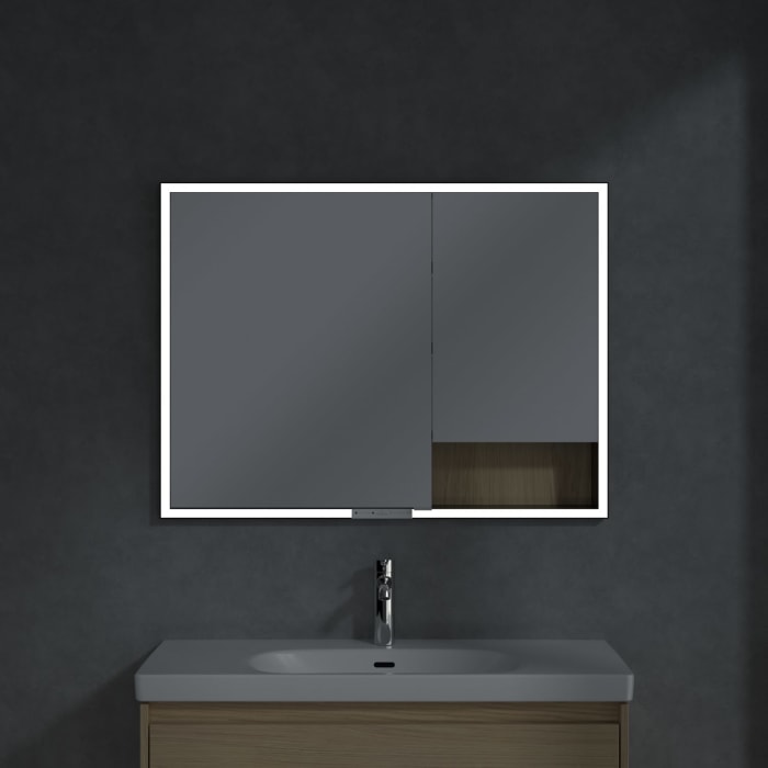 Villeroy & Boch My View+ Einbau-Spiegelschrank 100 x 75 cm