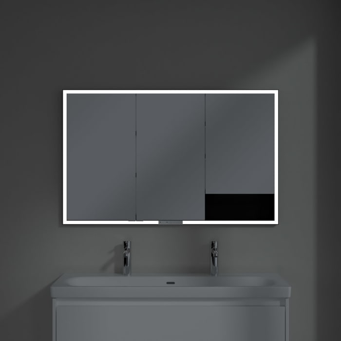 Villeroy & Boch My View+ Einbau-Spiegelschrank 120 x 75 cm