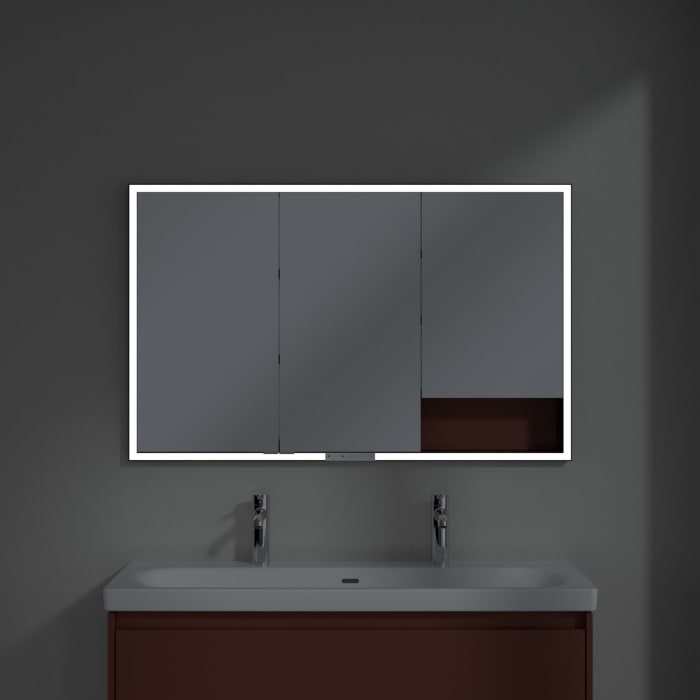 Villeroy & Boch My View+ Einbau-Spiegelschrank 120 x 75 cm